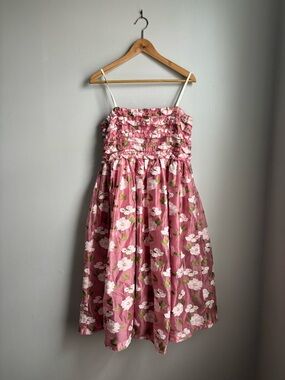sister jane pink jacquard princess dress